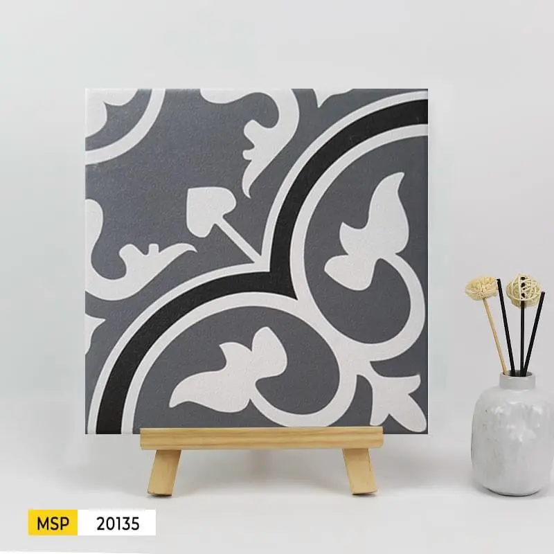 Gạch bông TQ, KT 200x200 mm, Xương Porcelain mặt mờ mã 20135 (GB20135)