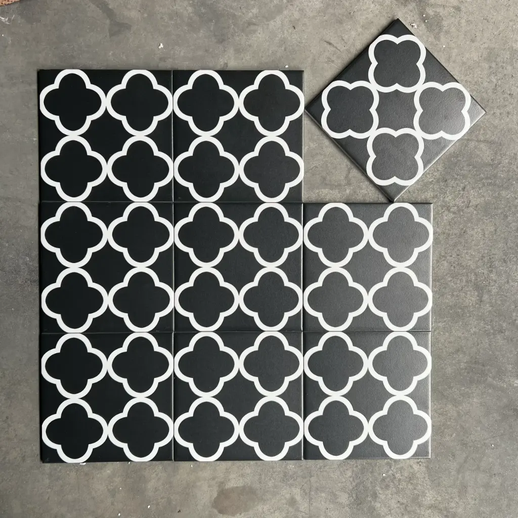 Gạch bông TQ, KT 200x200 mm, Xương Porcelain mặt mờ mã DS2905 (DS2905-2V/DS2905-2T/DS2905V)
