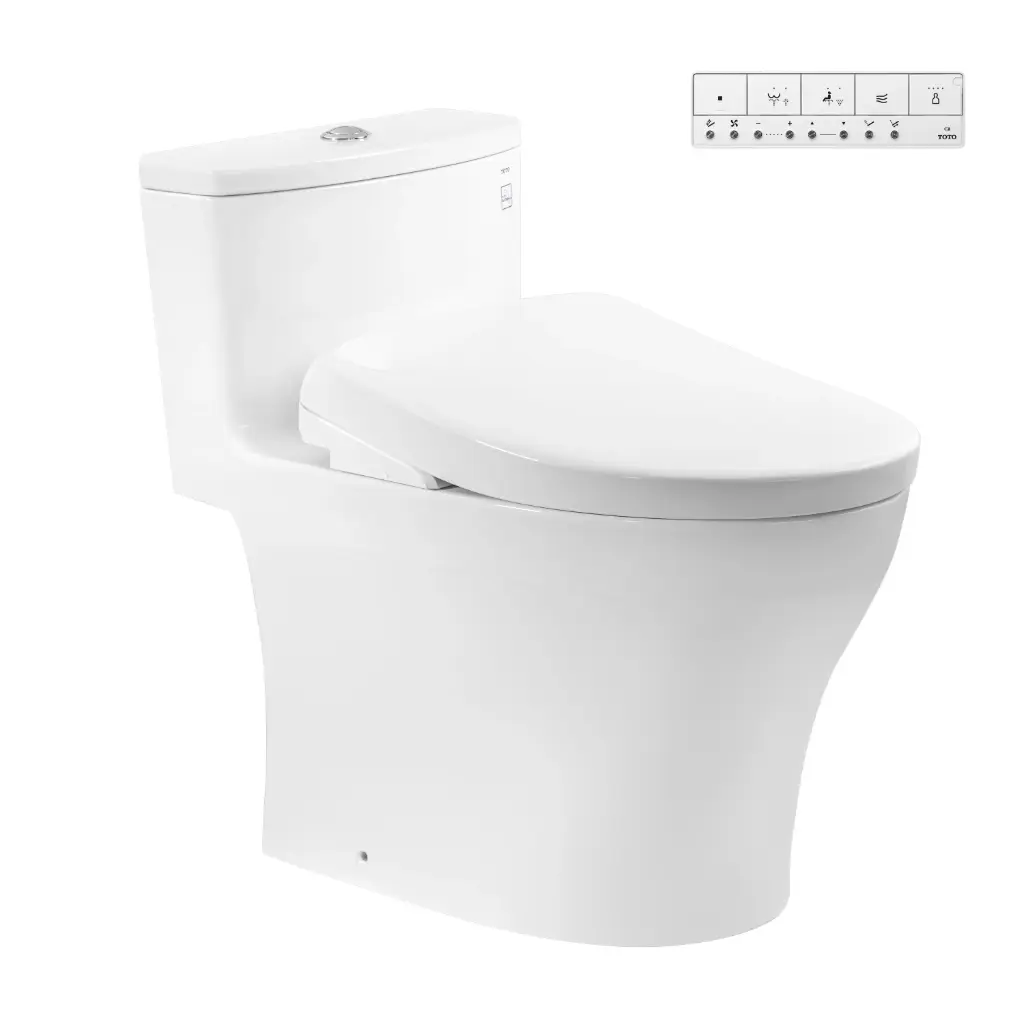 [DSC-MS885CDW23XW] Bàn cầu 1 khối kèm nắp rửa điện tử WASHLET dòng S7 – TCF47360GAA MS885CDW23#XW