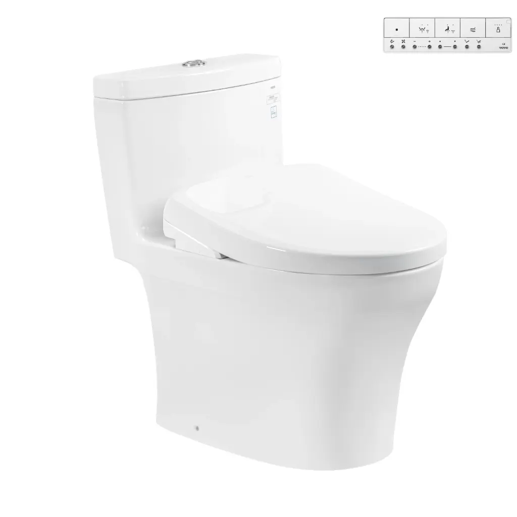 [DSC-MS887CRW23] Bàn cầu 1 khối kèm nắp rửa điện tử WASHLET dòng S7 – TCF47360GAA MS887CRW23#XW