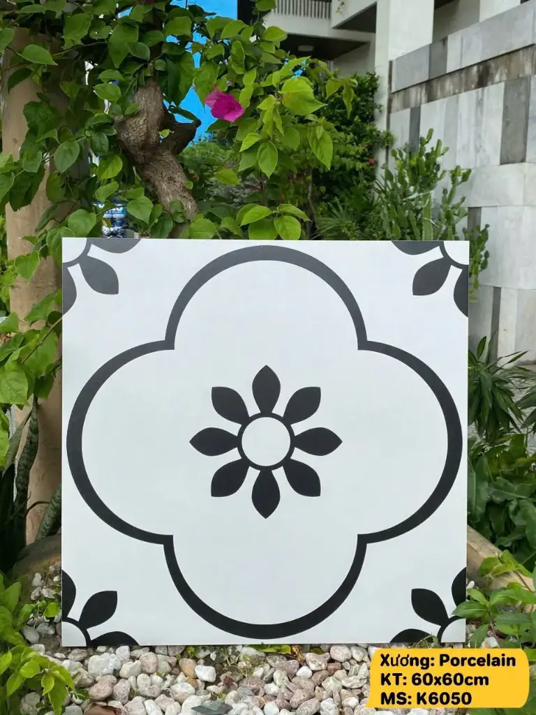 Bông xương porcelain KT 600x600mm mã 6050