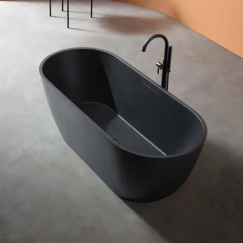 [DSC-MW002 - Matt Black] Bồn Tắm Ngâm Mowoen ELENA MW002 - Matt Black