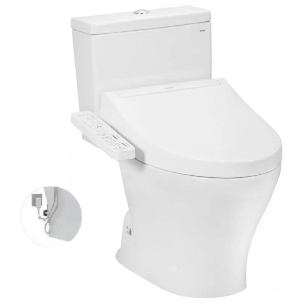 [DSC-CS326DW16XW] Bồn cầu hai khối kèm nắp rửa điện tử WASHLET dòng C2 TCF23410AAA CS326DW16XW