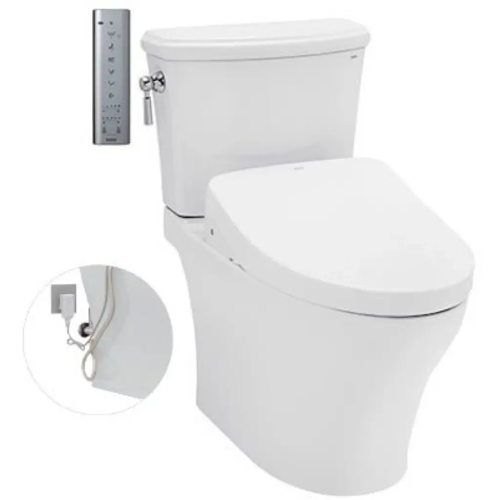 [DSC-CS986GW11XW] Bồn cầu hai khối kèm nắp rửa điện tử WASHLET dòng S7 CS986GW11XW
