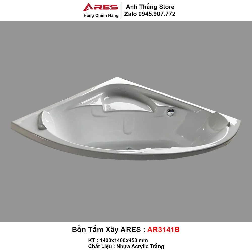 [DSC-AR3141B] Bồn tắm Ares ACRYLIC cao cấp AR3141B