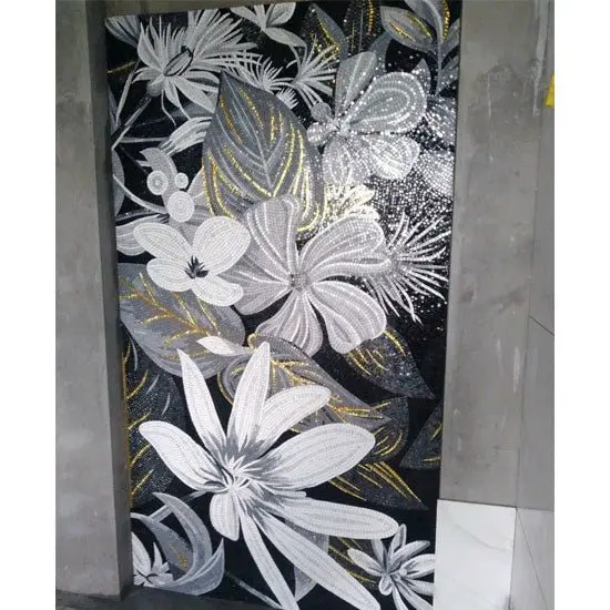 [DSC-713FLOWER DECOR 4] FLOWER DECOR 4] Gạch giả tranh Ấn FLOWER DECOR 4 KT 600x1200mmcm