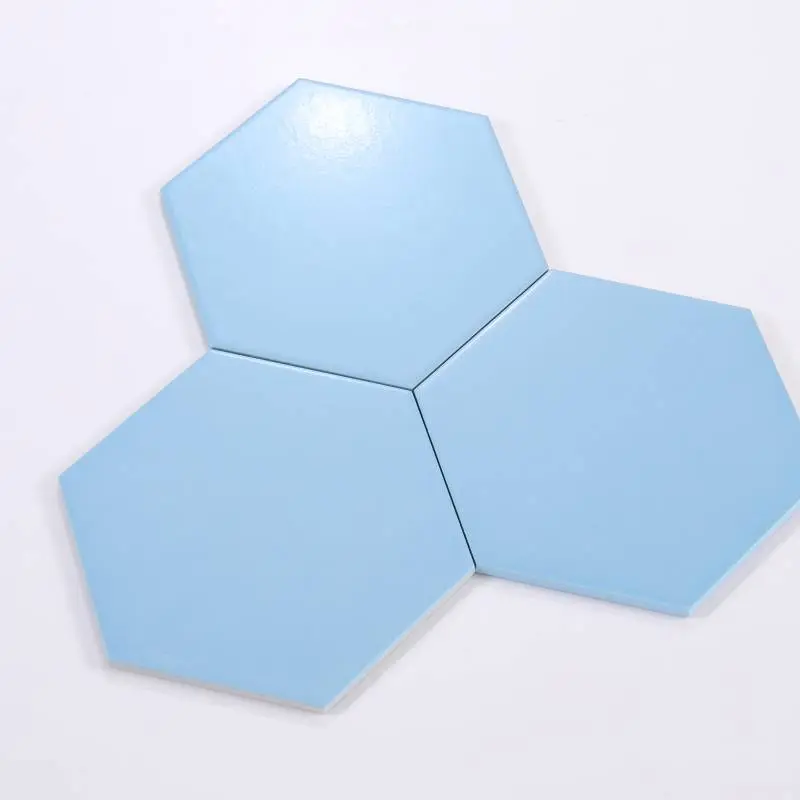 Gạch Bông Lục Giác KT 230x200x115 mm Màu Xanh Xương porcelain mờ, mã M23204-A