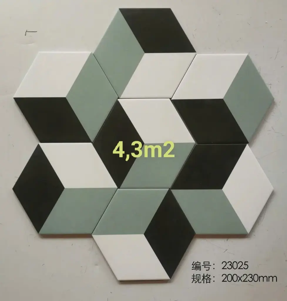 [DSC-GLG_23025] Gạch Bông lục giác 3D KT 200x230x115mm mã 23025