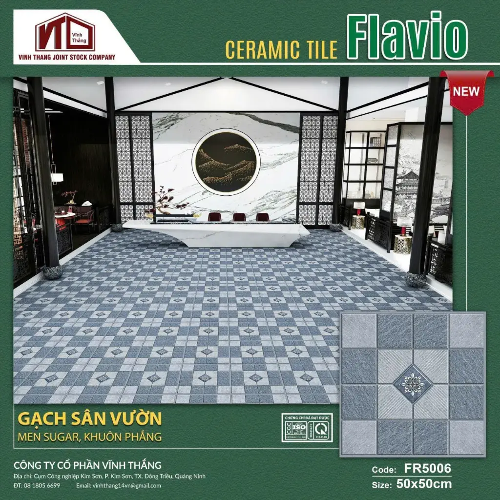 [DSC-FR5006] Gạch Lát Sân Vườn kt 500x500mm Men Sugar Mã FR5006