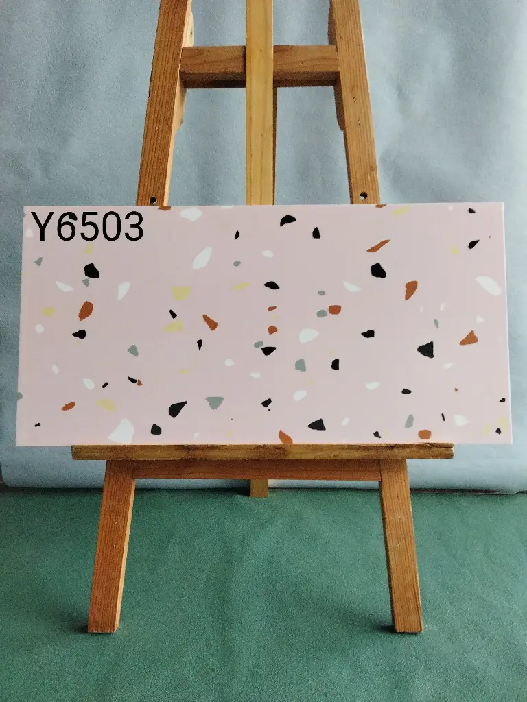 [DSC-Y6503] Gạch Terrazzo VN, KT 300x600mm Màu hồng mã Y6503 hàng loại 1
