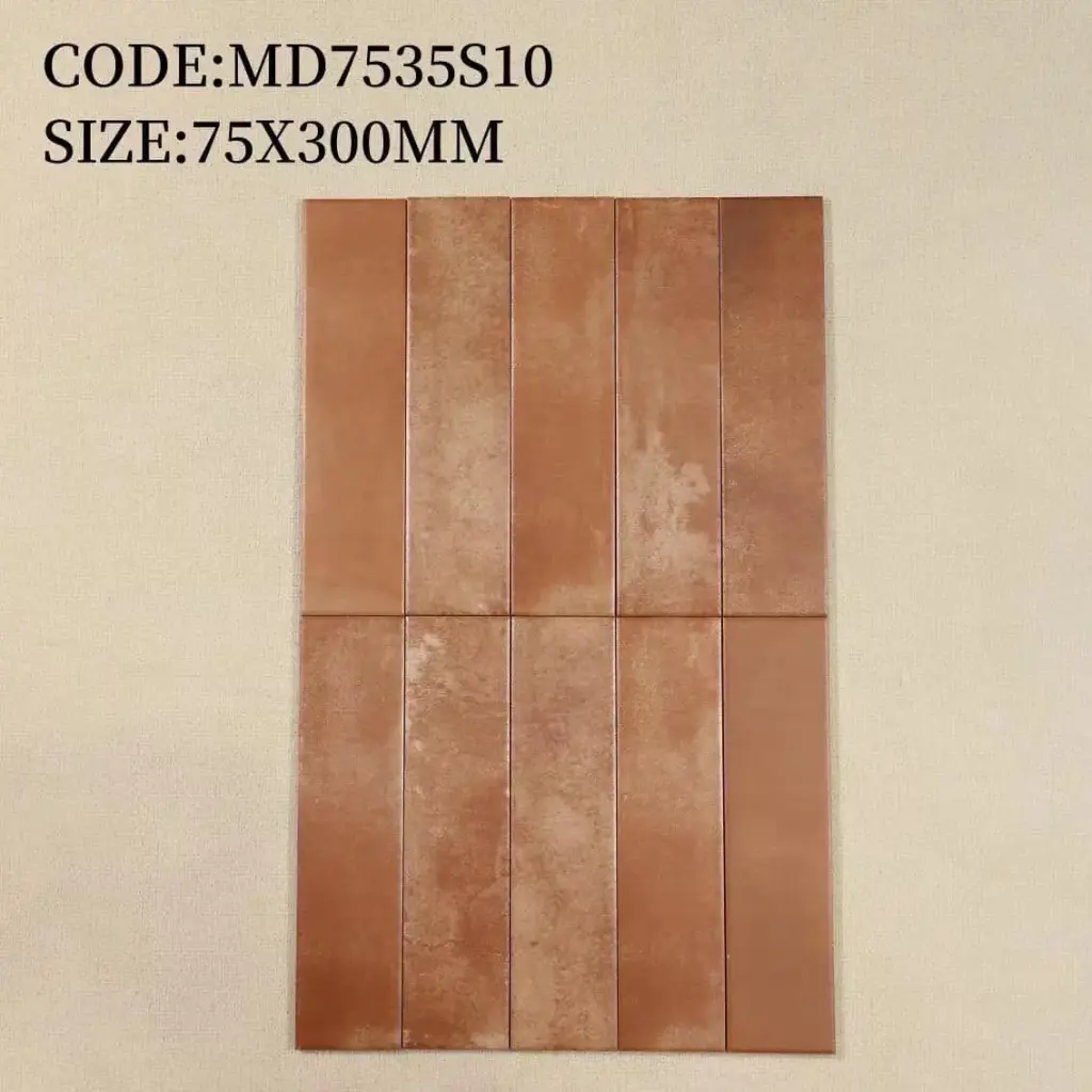 [DSC-MD7535S10] Gạch Thẻ Porcelain 75x300mm Men Matt Loang Màu MD7535S10
