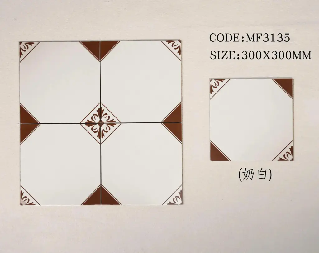 [DSC-MF3135] Gạch bông TQ, KT 300x300 mm, Xương Porcelain mặt mờ mã MF3135