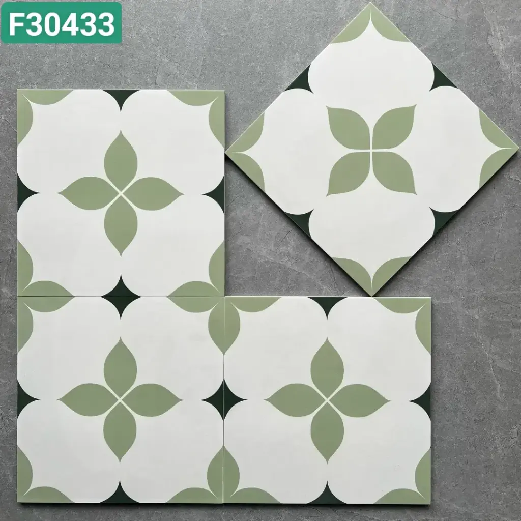 Gạch bông TQ, KT 300x300 mm, Xương Porcelain mã F30433 (1h/1h/11v)