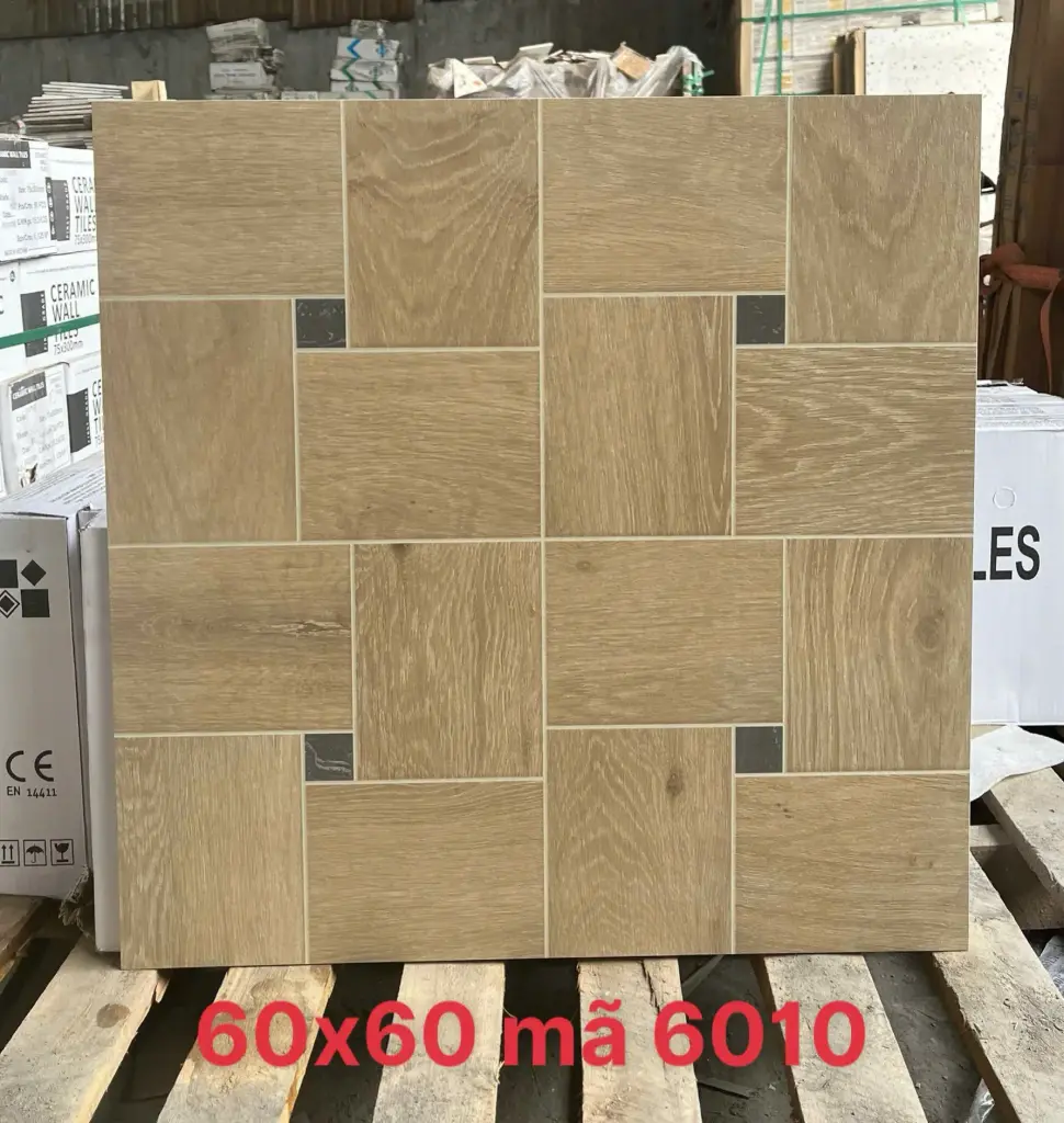 [DSC-6010] Gạch giả gỗ kích thước 600x600mm mã 6010