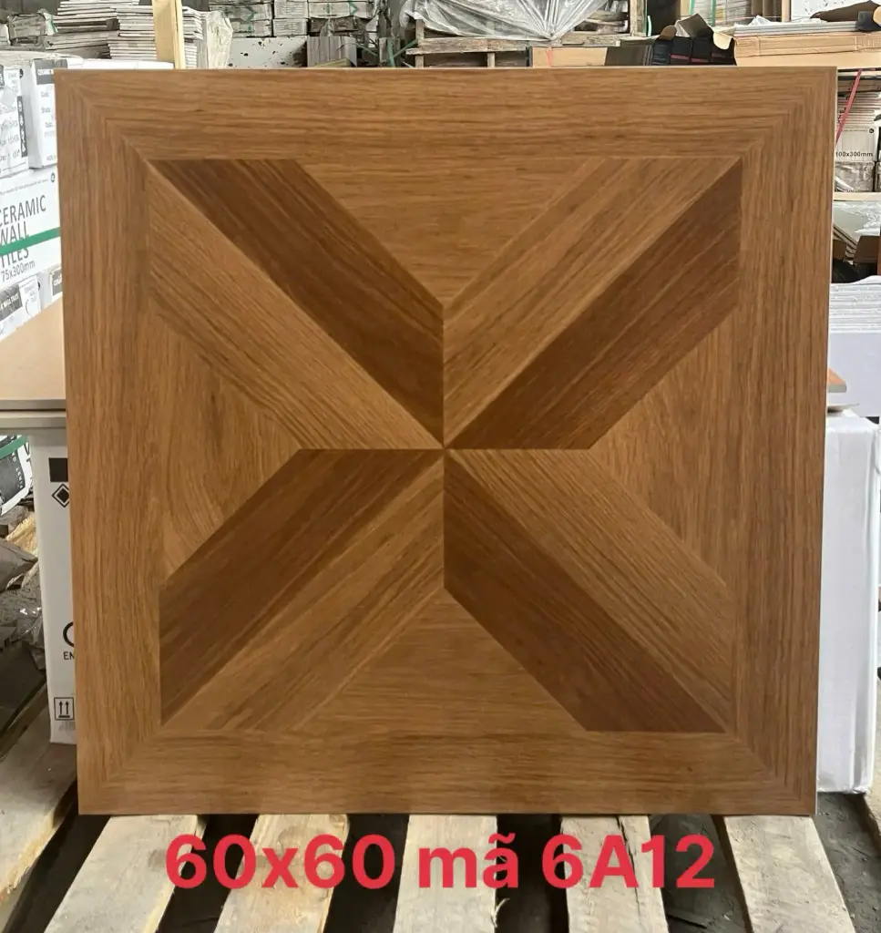 [DSC-6A12] Gạch giả gỗ kích thước 600x600mm mã 6A12