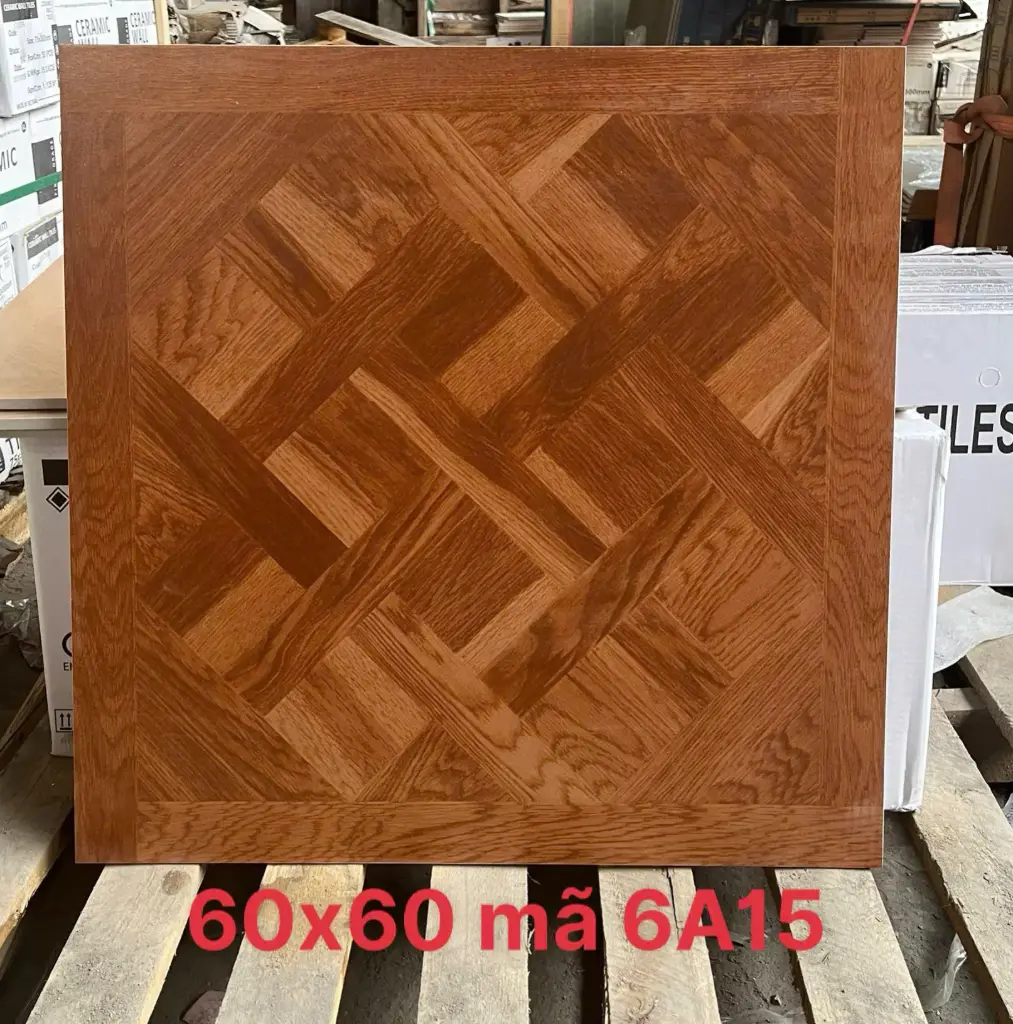 [DSC-6A15] Gạch giả gỗ kích thước 600x600mm mã 6A15