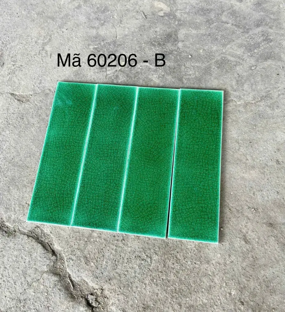 [DSC-MBL60206-B] Gạch gốm men rạn KT 60x200mm xanh lá 60x200mm MBL60206-B