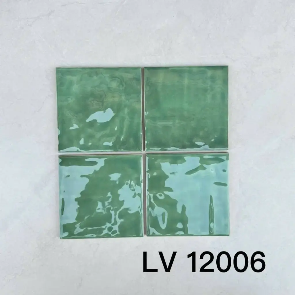 [DSC-LV12006] Gạch thẻ xanh lượn, Kt 120x120mm, Mã LV12006