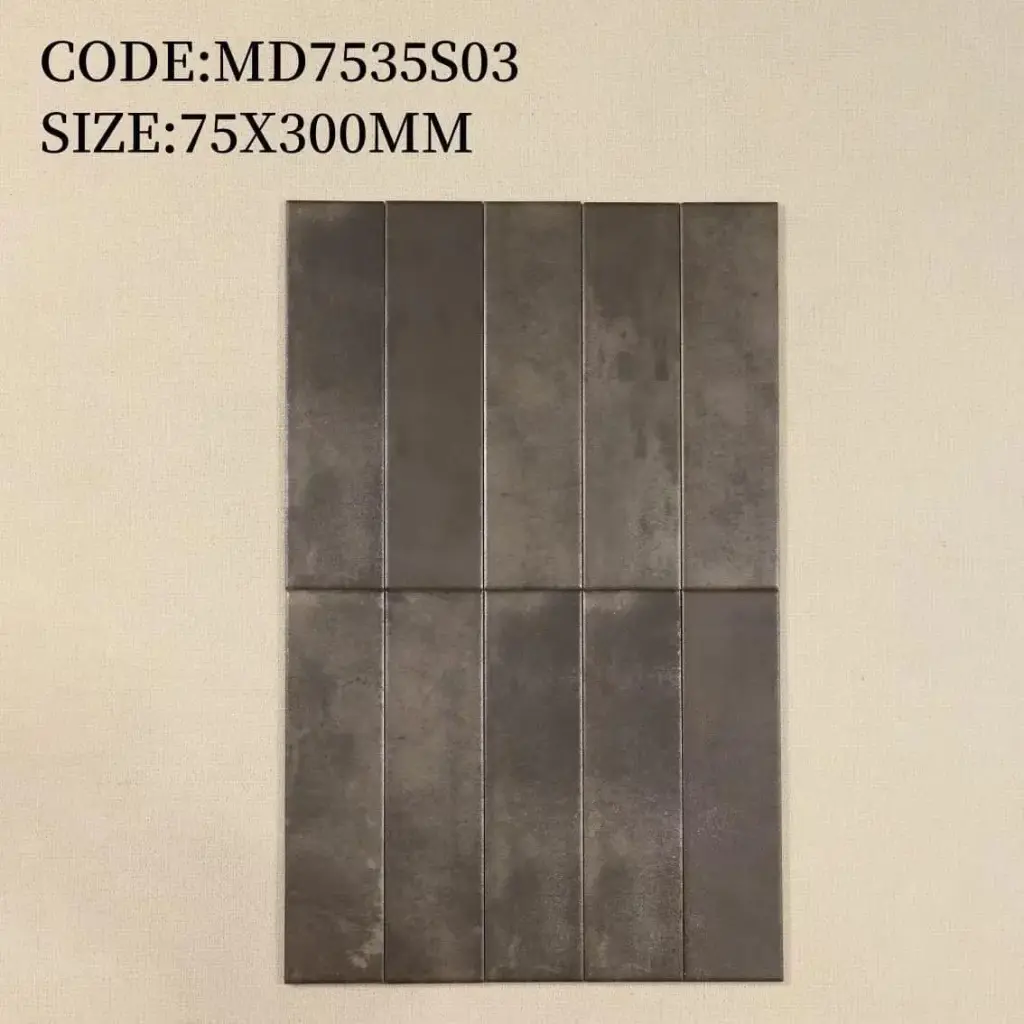 [DSC-MD7535S03] Gạch thẻ Porcelain mờ phẳng KT 75x300 mm mã MD7535S03 (1h/1m/44v/19.5kg)