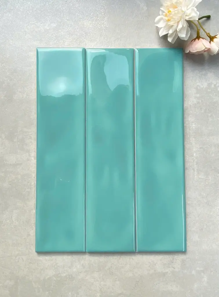 [DSC-4839M6804H-A] Gạch thẻ gợn sóng xanh ngọc 68x280 mm M6804H-A