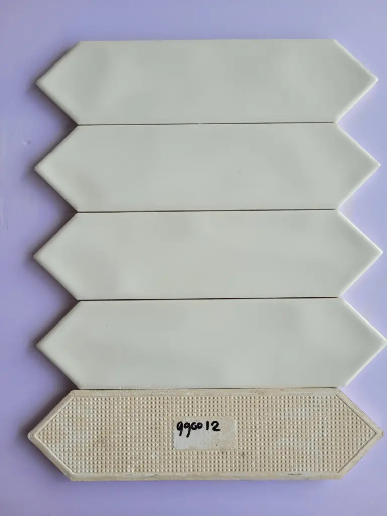[DSC-#990012] Gạch thẻ mũi tên 75x300mm mặt mờ màu trắng #990012