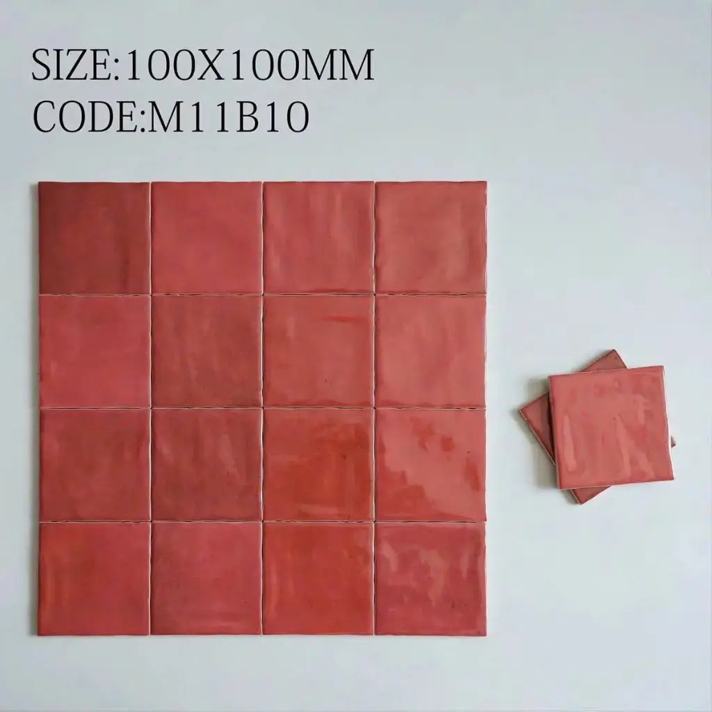 [DSC-M11B10] Gạch thẻ đỏ kt 100x100mm mã M11B10