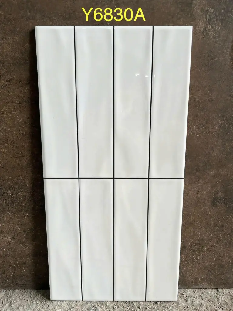 [DSC-Y6830A] Gạch trang trí giả thẻ trắng Y6830A Kt 300x600mm