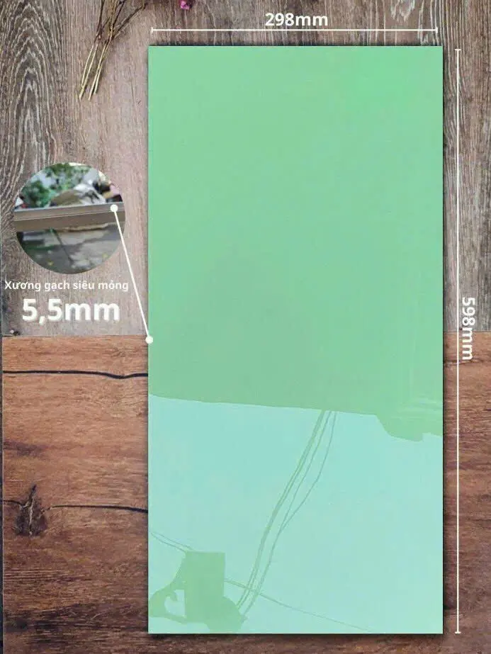 [DSC-gr981] Gạch xanh lá bóng kính 300x600 gr981