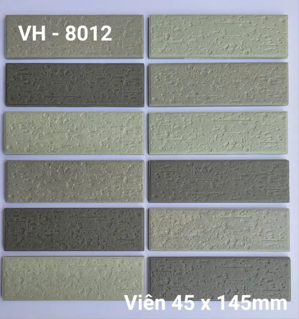 [DSC-VH 8012] Gạch Ốp ngoại thất xám VH 8012 chíp 45x145mm