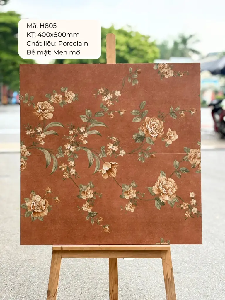 [DSC-H805] Gạch ốp lát TQ, KT 400x800 mm Xương Porcelain mặt mờ mã H805 (1thùng/ 1.92m2/ 6v/ 36,5kg)