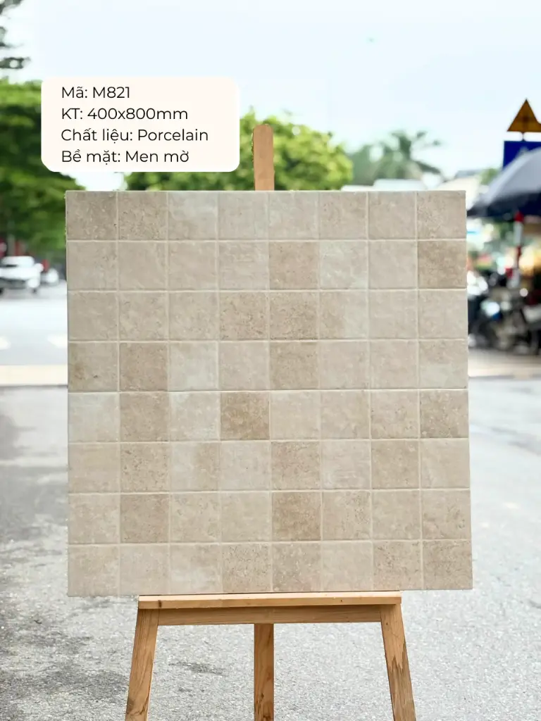 [DSC-M821] Gạch ốp lát TQ, KT 400x800 mm giả thẻ bề mặt mờ mã M821 (1h/1.92m2/ 6v/ 36,8kg)