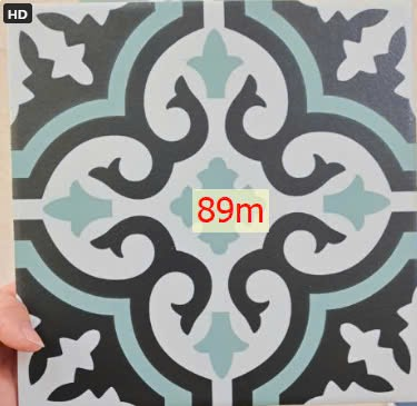Gạch bông TQ, KT 200x200 mm, Xương Porcelain mặt mờ mã SM20420