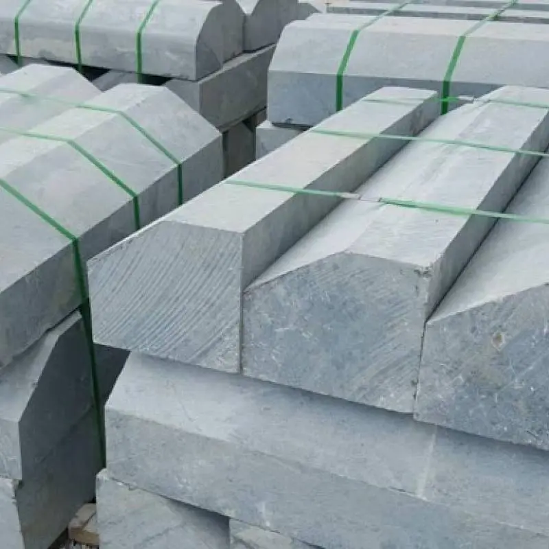 [DSC-THANHHOA203080] Bó vỉa đá Thanh Hoá màu xanh đen cắt thô KT 20x30x100