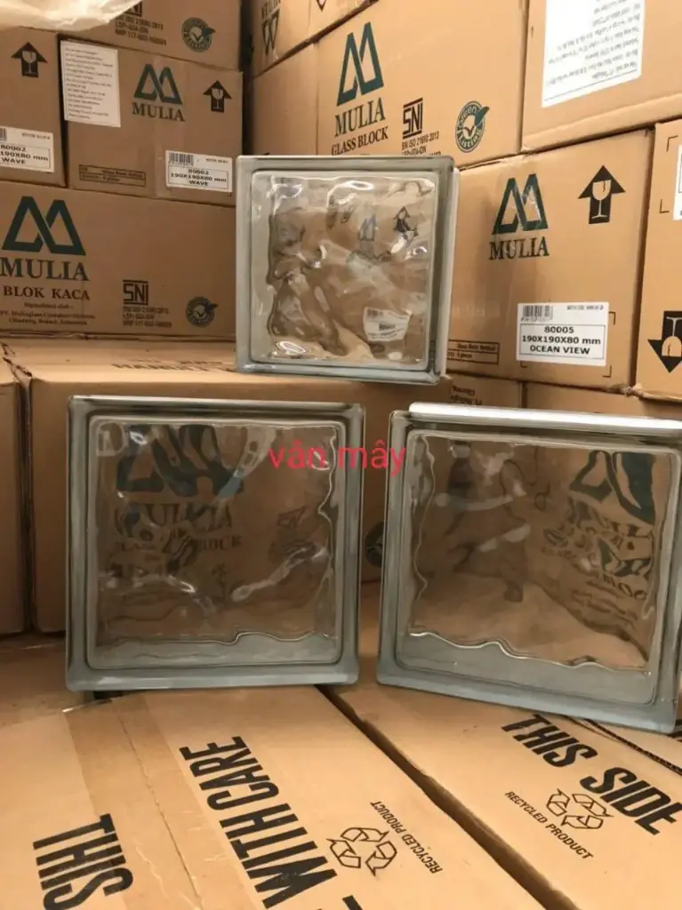 [DSC-vân mây] Gạch kính vân mây KT 190x190x80mm