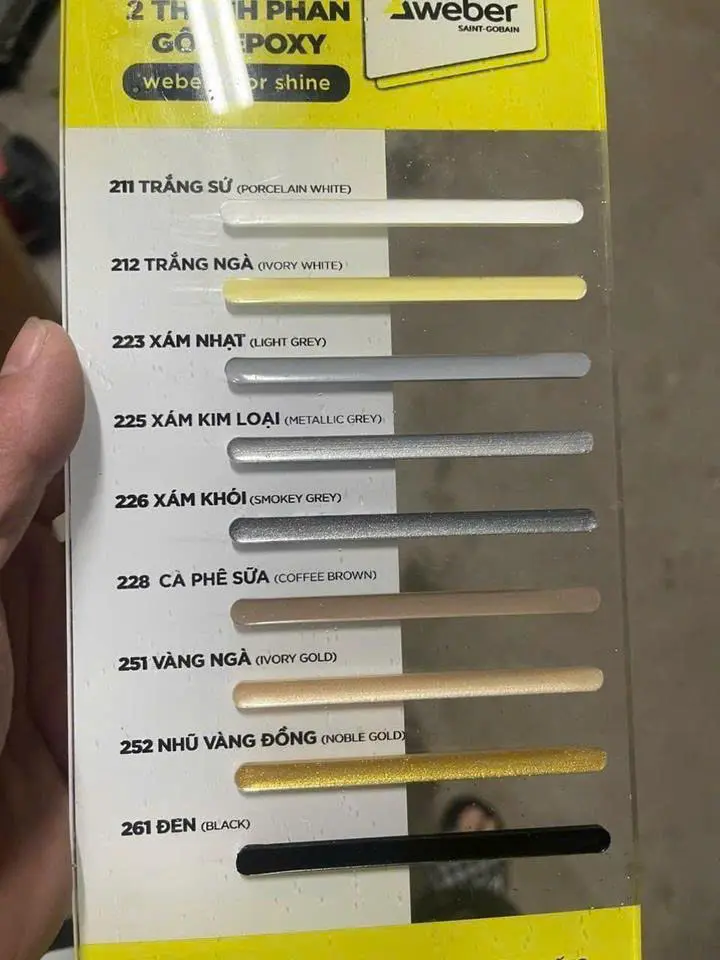[DSC-228] Keo epoxy chít mạch màu cà phê sữa mã 228