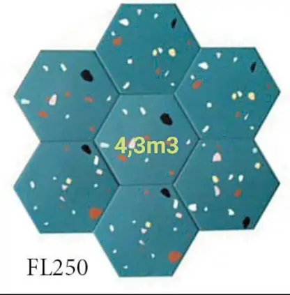 [DSC-FL250] Gạch Bông Lục Giác 230x200x115 mã FL250