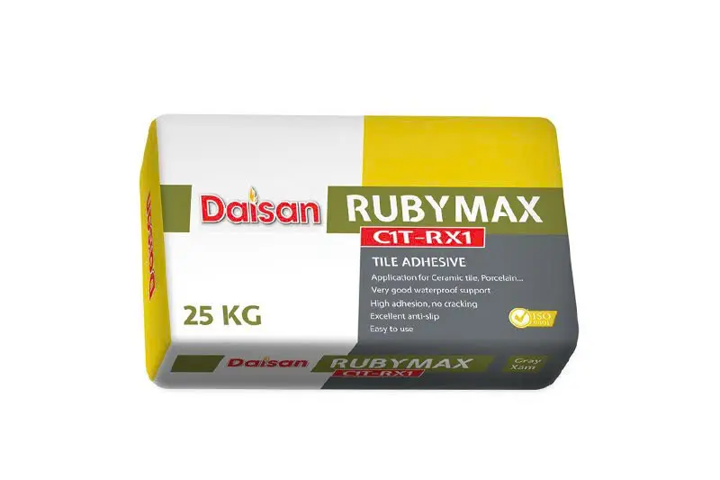 [DSC-RUBYMAX-RX1] Keo dán gạch đá RUBYMAX-RX1 xám (1bao 25kg)