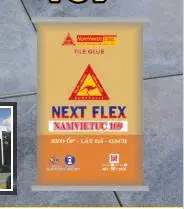 [DSC-Next Flex 109 Bao 25kg] Keo ốp lát đá - gạch Next Flex Namvietuc Next Flex 109 xám 25kg/bao