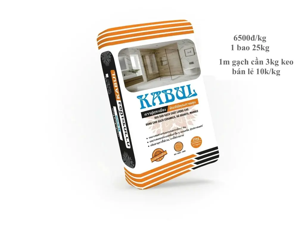 [DSC-KABUL] Keo dán gạch màu trắng KABUL 25kg