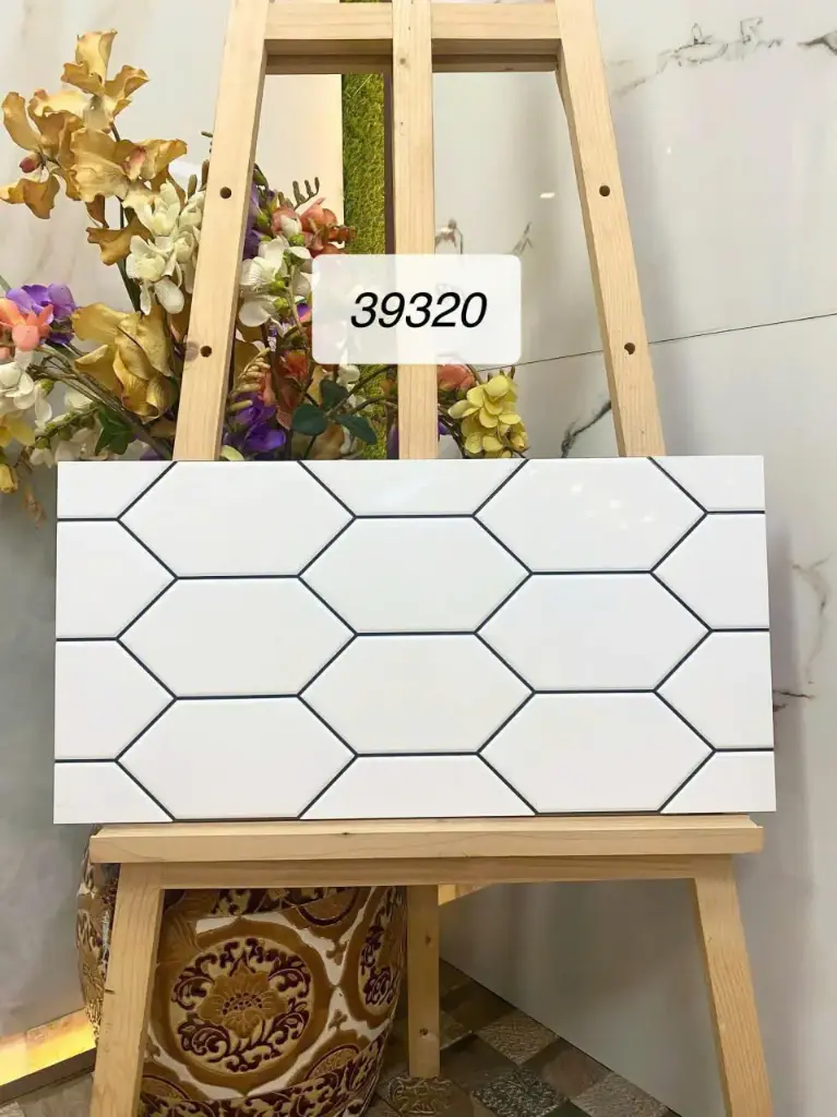 [DSC-39320] Gạch trang trí KT 300x600mm trắng mã 39320