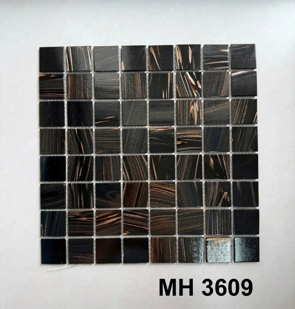 [DSC-MH 3609] Gạch mosaic thủy tinh 36x36mm (22vỉ/thùng/2.033m2) mã MH 3609
