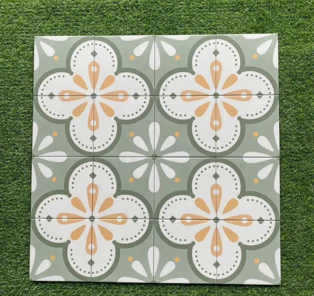 [MHB115] Gạch bông TQ, KT 200x200 mm, Xương Porcelain mặt mờ mã MHB115