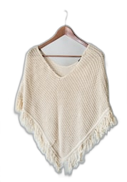 Áo poncho móc unisize