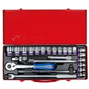 [DSC-BC-0832] Bộ tube Kingtony 1/2" 24pcs LG (cần TĐ vuông nhựa ) 4526MR03