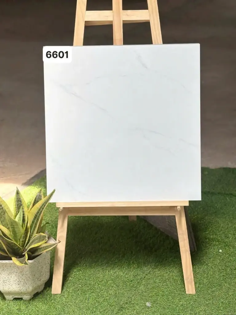 [DSC-TLP6601] Gạch lát nền trắng bóng khói KT 600x600mm mã TLP6601