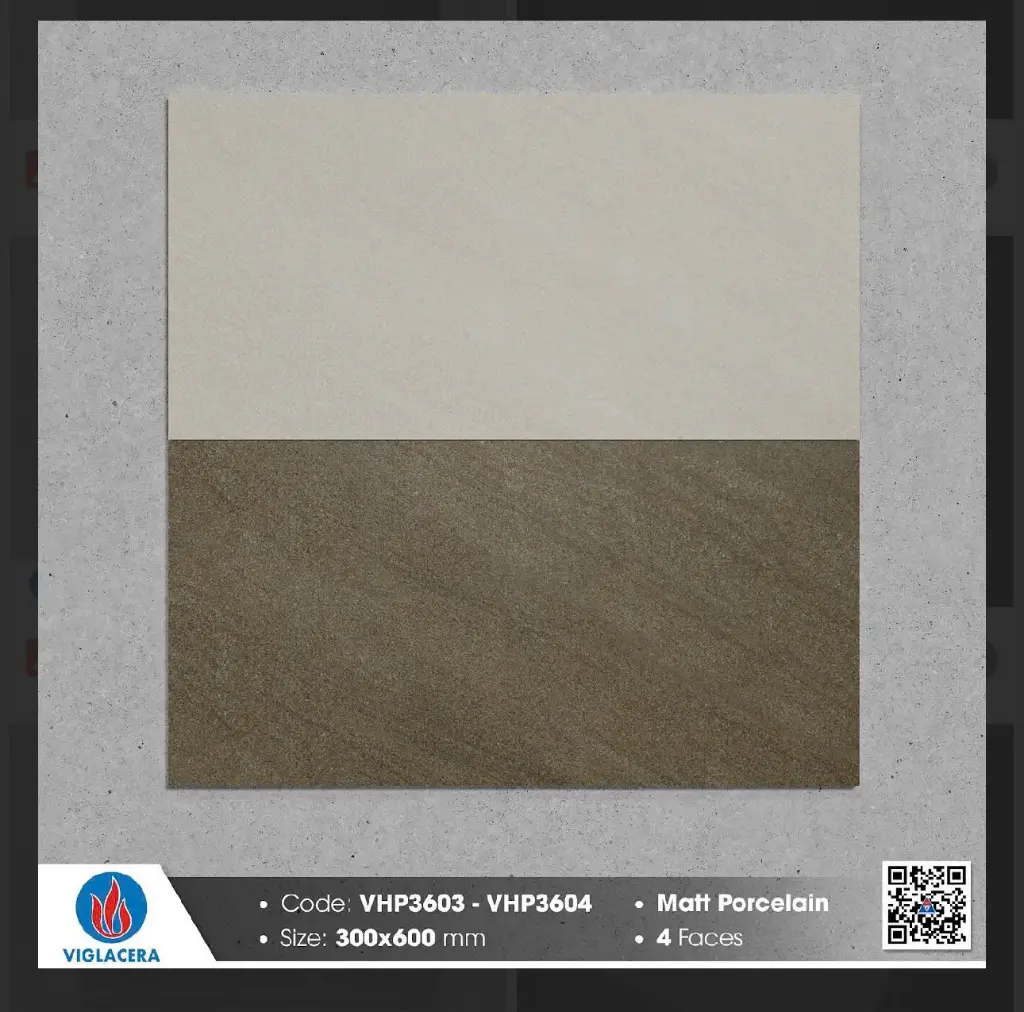 [DSC-VHP3603] Gạch ốp tường màu kem nhạt KT 300x600mm mã VHP3603