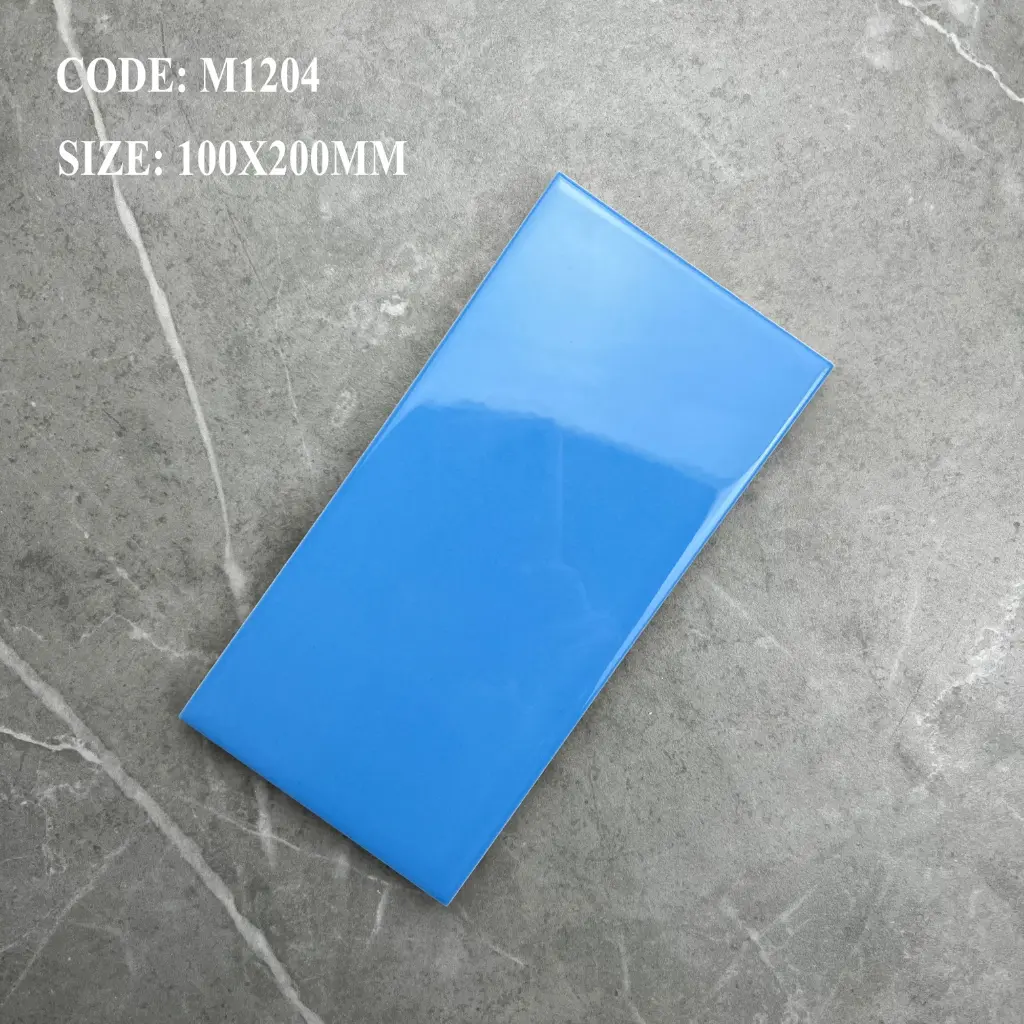 [DSC-M1204] Gạch lát bể bơi màu xanh dương size 100x200mm