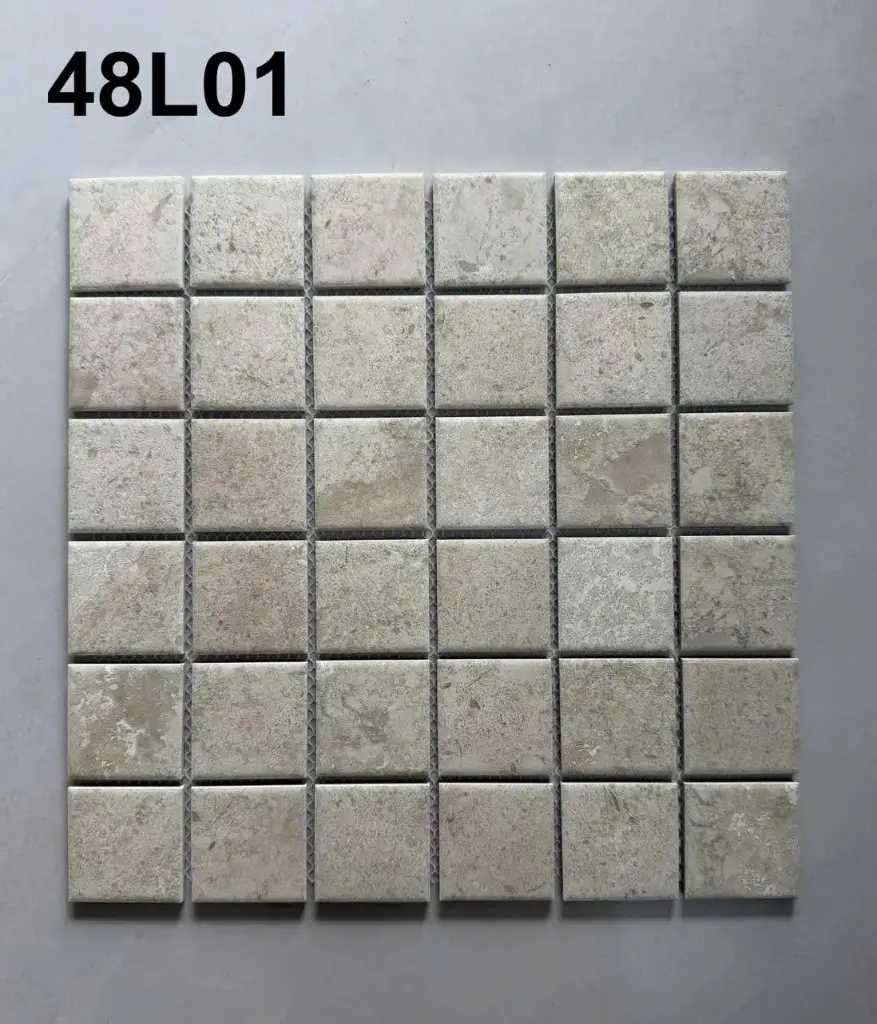 [DSC-48L01] Gạch mosaic mờ nhập khẩu, KT vỉ 300x300mm, Mã 48L01