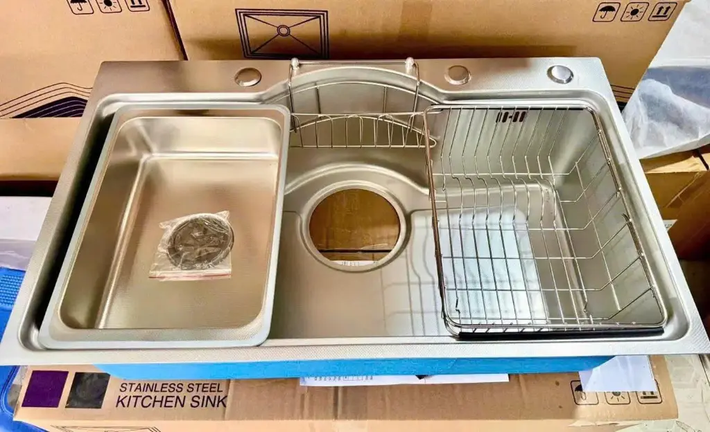 [DSC-CB7546] Chậu bếp bán nguyệt KT 75x46cm