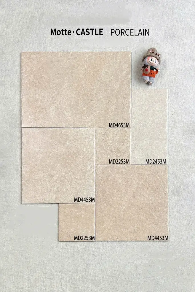 [DSC-MD53-HB] Gạch mix size men mờ, xương porcelain Kt 200x200, 400x400, 200x400 mm mã MD53-HB